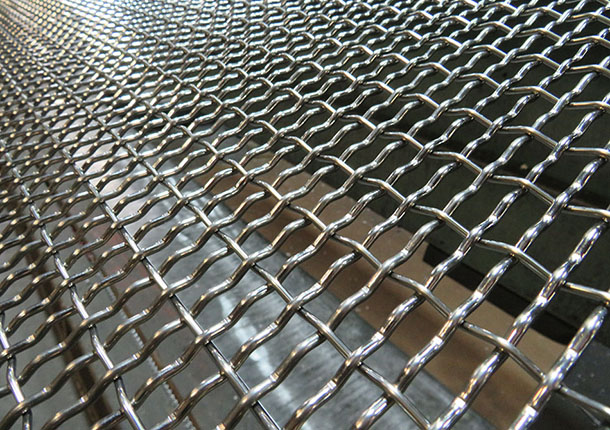 Silver Stainless Steel Woven Wire Mesh